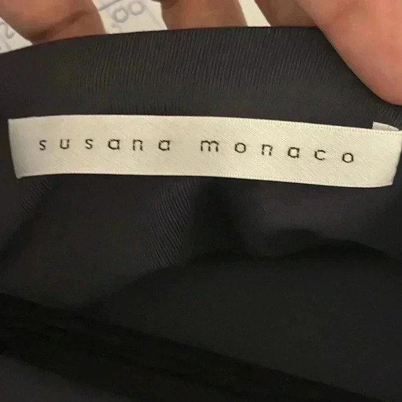 Susana Monaco Open Side Fitted Long Sleeve Midi Dress - Picture 5 of 6